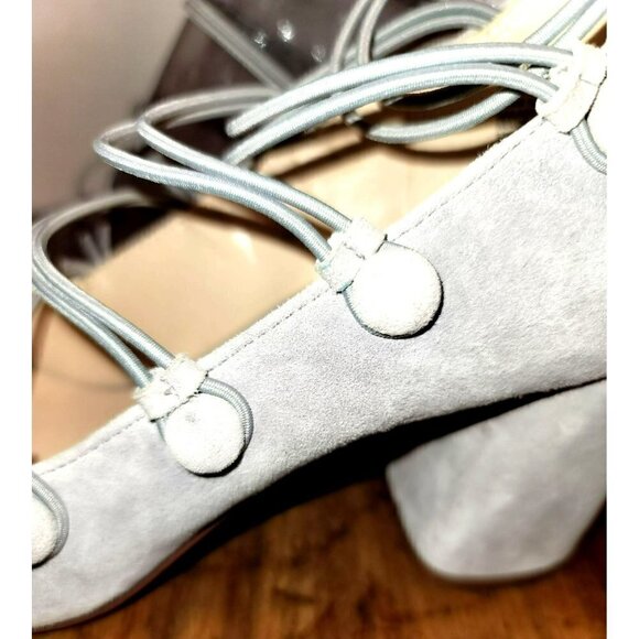 Nine West Kaede Suede Strappy Block Pumps - Picture 13 of 15